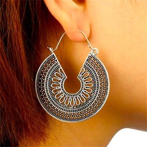 Indian Pakistani Afghani Boho vintage Ethnic Drop Earrings Jhumka jhumki💕